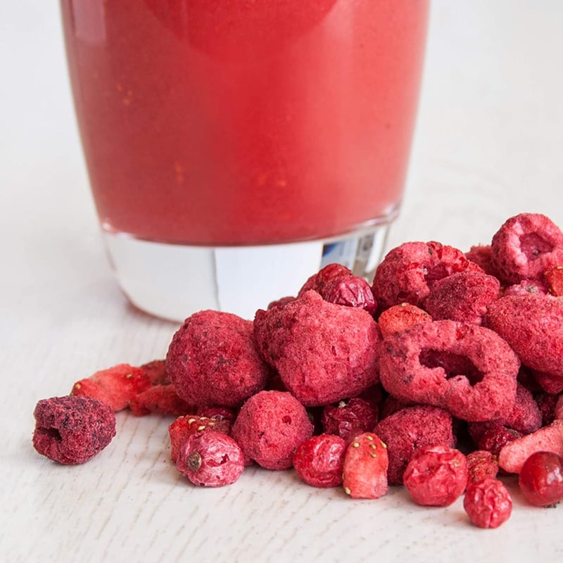 Gefriergetrocknete rote Beeren 100g - Ungezuckerte Früchte voller Geschmack