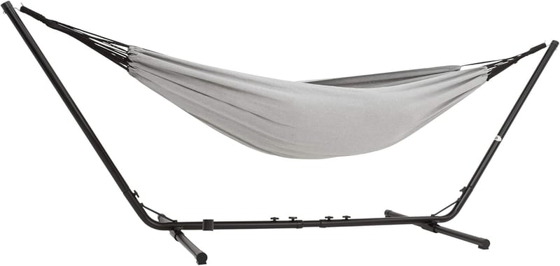 Outdoor Doppelhängematte mit Gestell - Tragbar für Garten, Balkon, Terrasse
