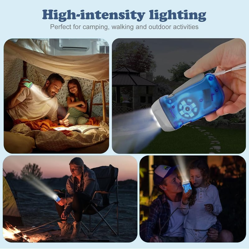 Wiederaufladbare Kurbeltaschenlampe für Outdoor und Notfälle