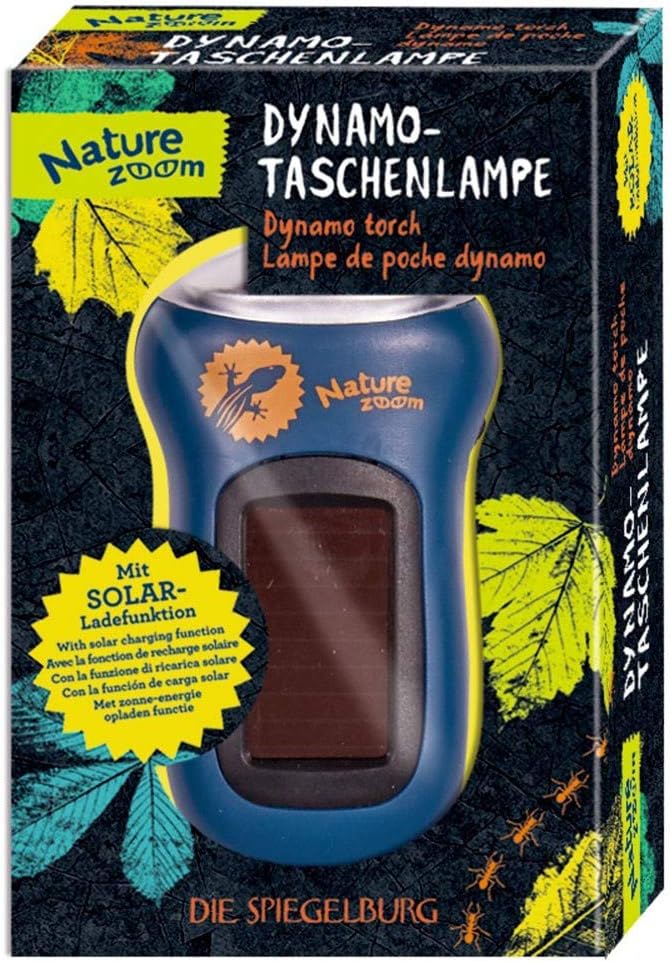 Dynamo-Taschenlampe Nature Zoom für Outdoor-Fans (blau)