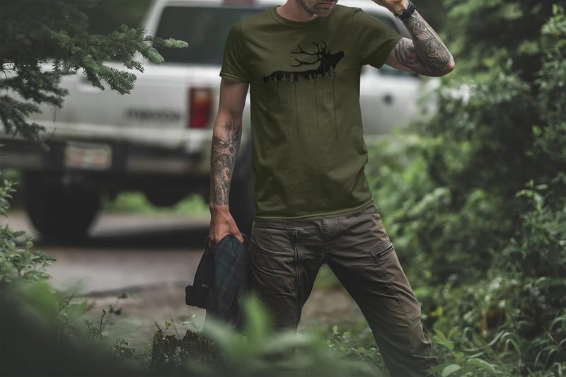 Waldhirsch T-Shirt für Männer