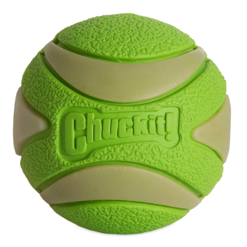 Leuchtender Quietschball für Hunde - Chuckit! Max Glow, Medium 6,5 cm