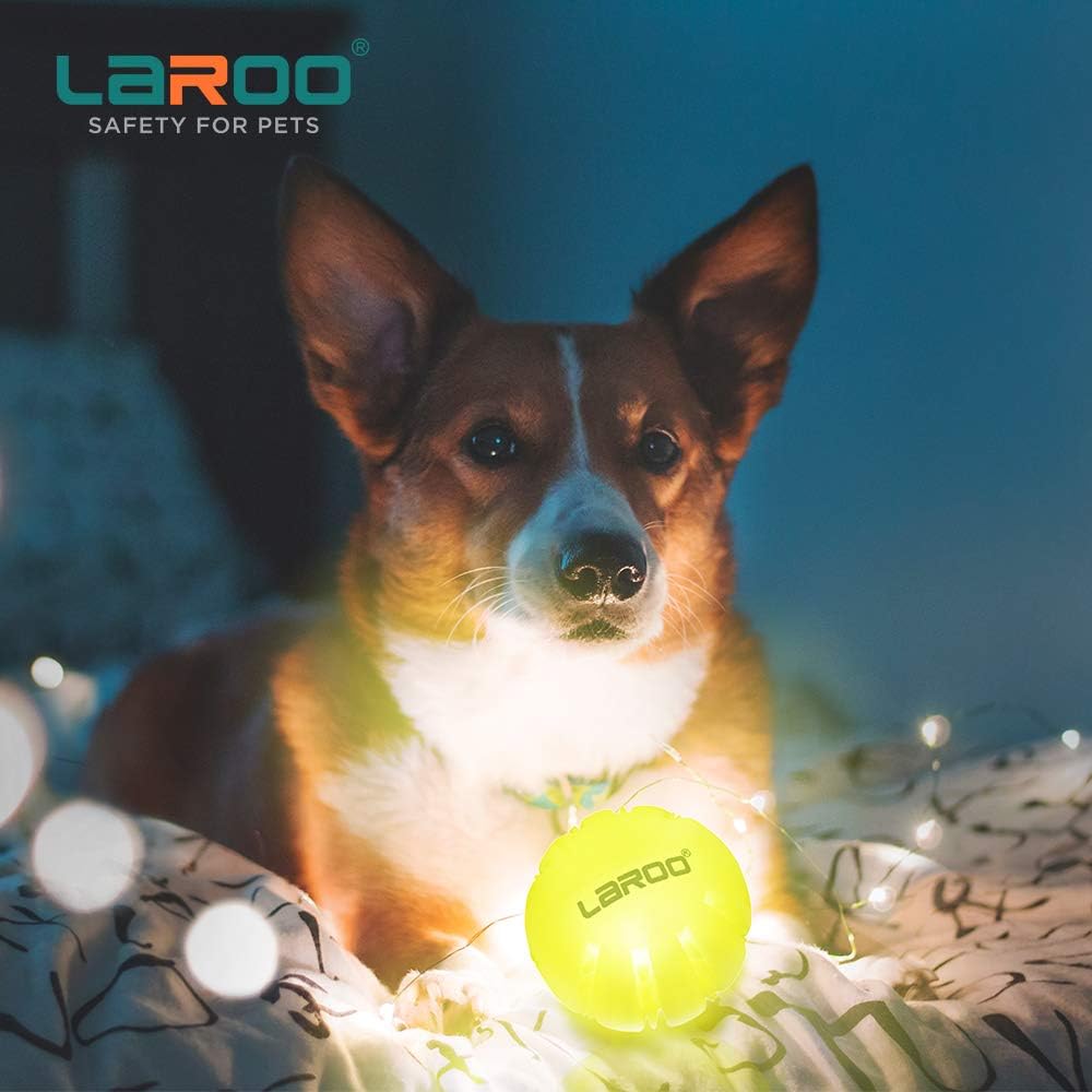 Leuchtender LED Hundeball aus Silikon – Wiederaufladbares Spielzeug für Hunde