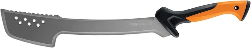 Fiskars Machete-Axt mit 46 cm Klinge und Nylonholster, Schwarz/Orange