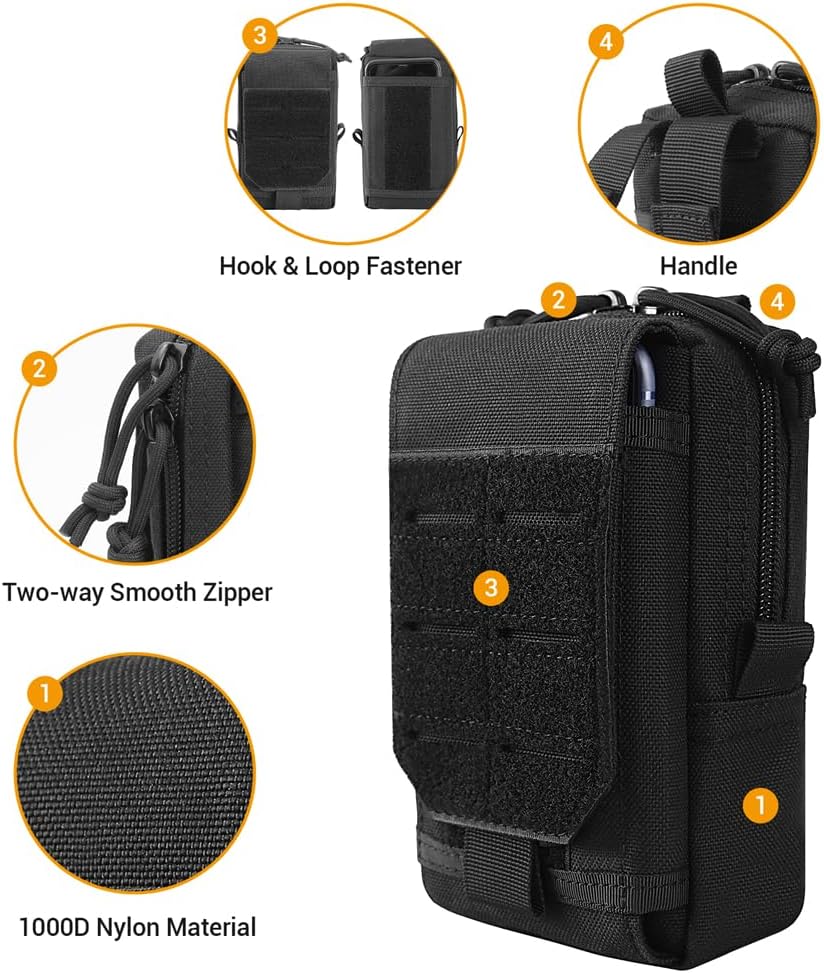 Taktische Molle-Tasche für Outdoor-Aktivitäten, EDC-Werkzeugzubehör