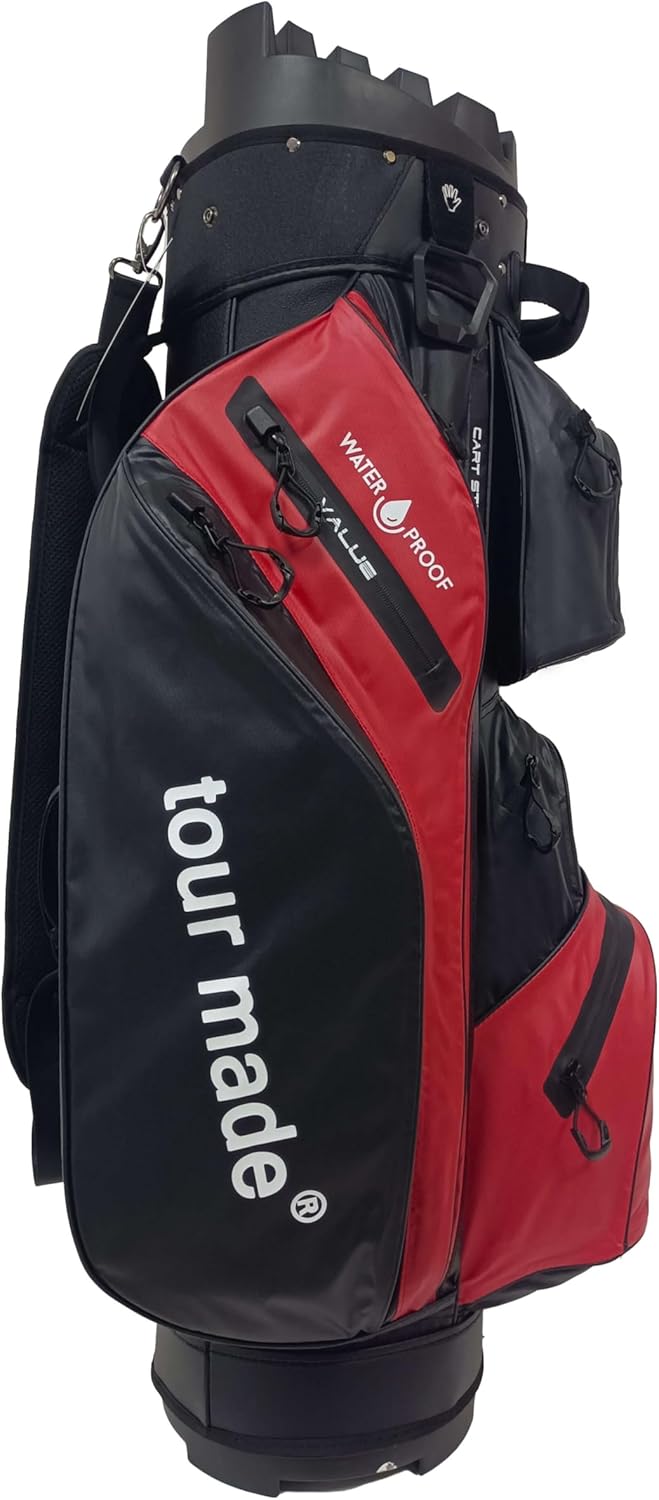 Wasserdichte Tour Made Golftasche für Herren und Damen, Organizer Trolleybag