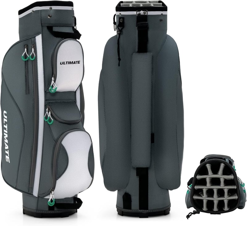 LIFEZEAL Golftasche mit 14-Fach Unterteilung, wasserdicht, 7 Fächer