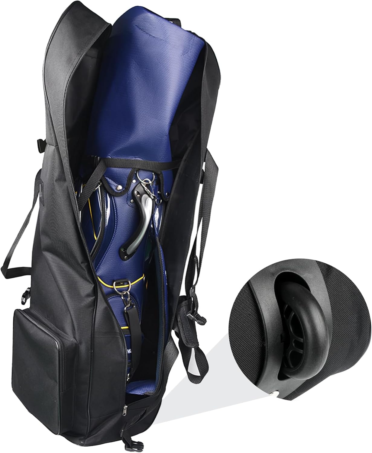 Hochwertige wasserdichte Golf Reisetasche mit verstärkten Rädern