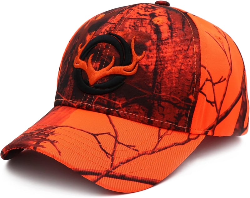 Camouflage Baseballkappe mit kleinen Elchen, bestickt, für Jäger