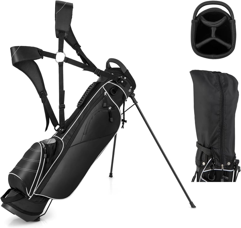 Tragbare Golftasche mit Ständer und Griffen
