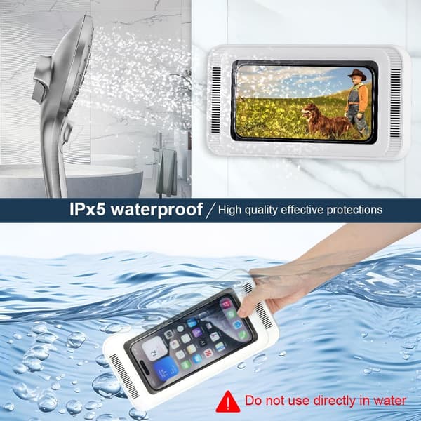Wasserdichte Dusch-Handyhalterung mit HD-Touchscreen für 3,3-7 Zoll