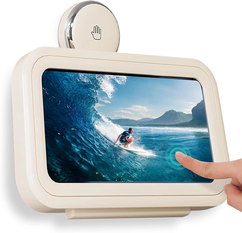 Wasserdichte Handyhalterung für die Dusche mit 480° Drehung für 4-7“ Telefone