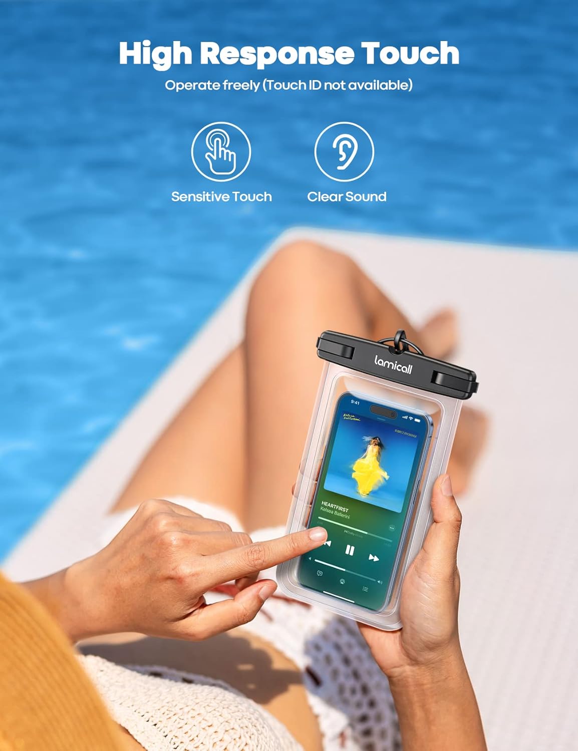 Wasserdichte Handytasche für Smartphones bis 7 Zoll - 2 Stück, IPX8