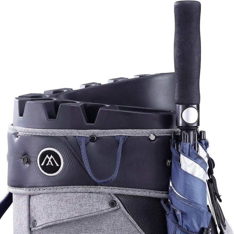 Big Max Aqua Silencio 3 - 100% wasserdichte Golftasche (Navy/Silber/Rot)