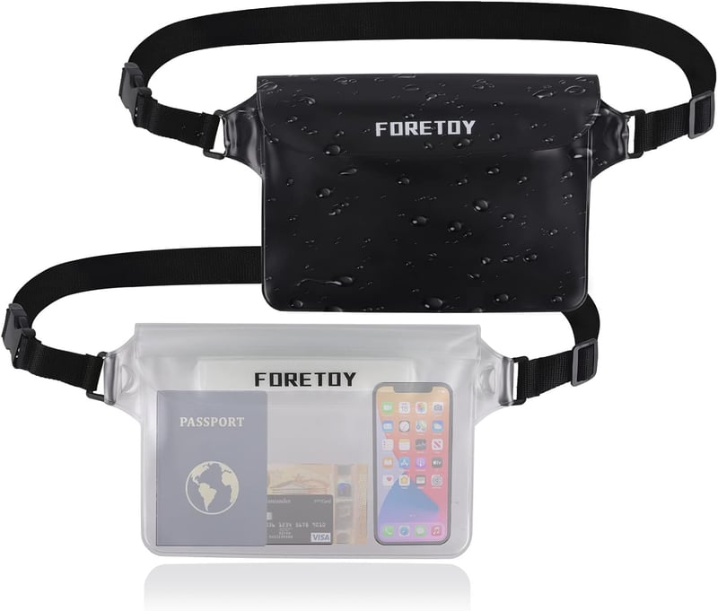 Wasserdichte Bauchtasche mit IP68 für Wassersport und Strand