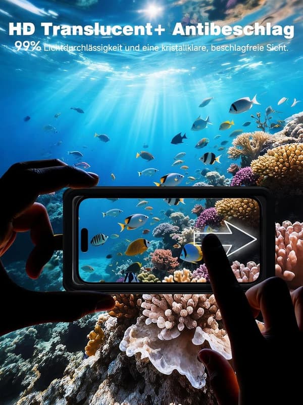 Wasserdichte Handytasche IPX8 für Unterwasser-Schnorcheln bis 6,9 Zoll