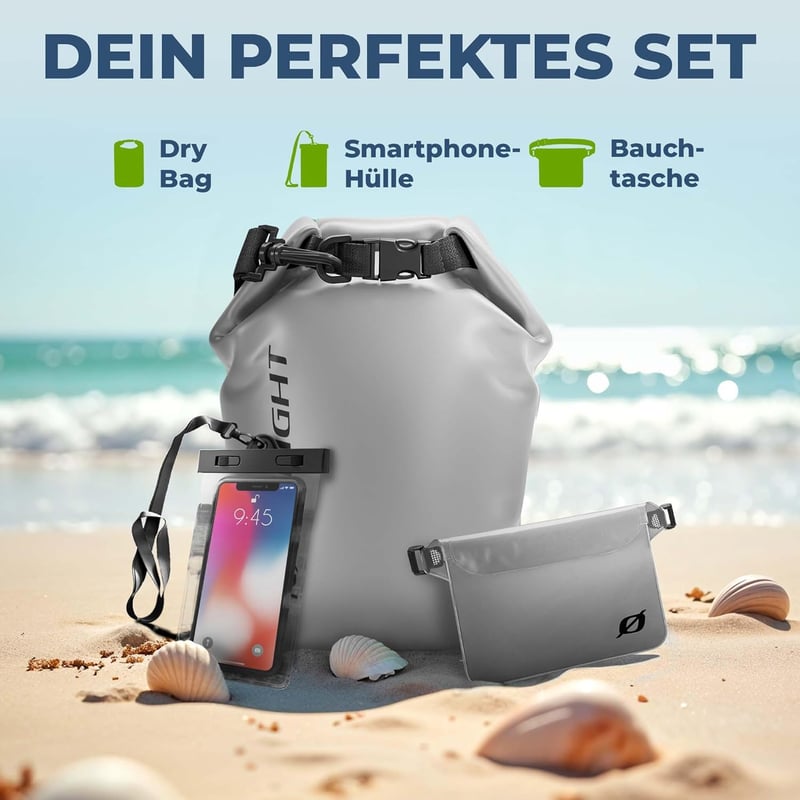 Wasserdichte Nordlight Dry Bag mit Roll-Top für Outdoor-Aktivitäten