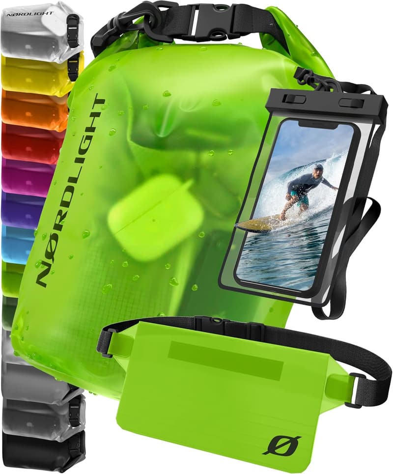 Wasserdichte Drybag mit Roll-Top und Schultergurt für Schwimmen und Strand