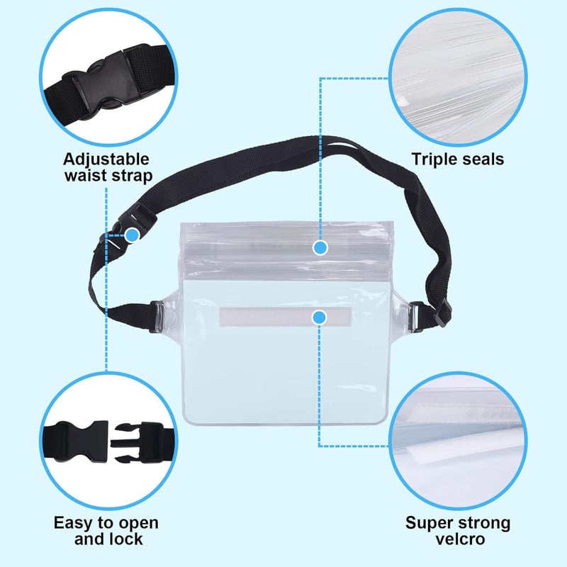 Wasserdichte Bauchtasche mit verstellbarem Hüftgurt für Wassersport