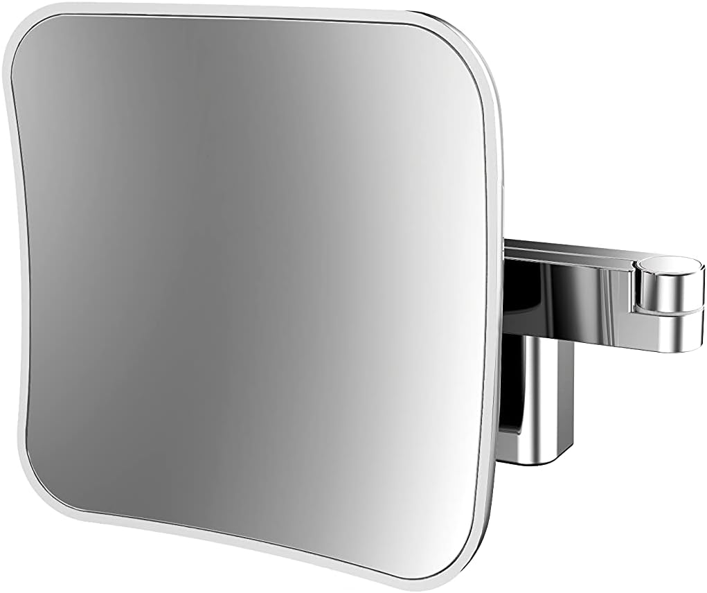 LED Kosmetikspiegel mit 5-facher Vergrößerung – dimmbar, wandmontierbar