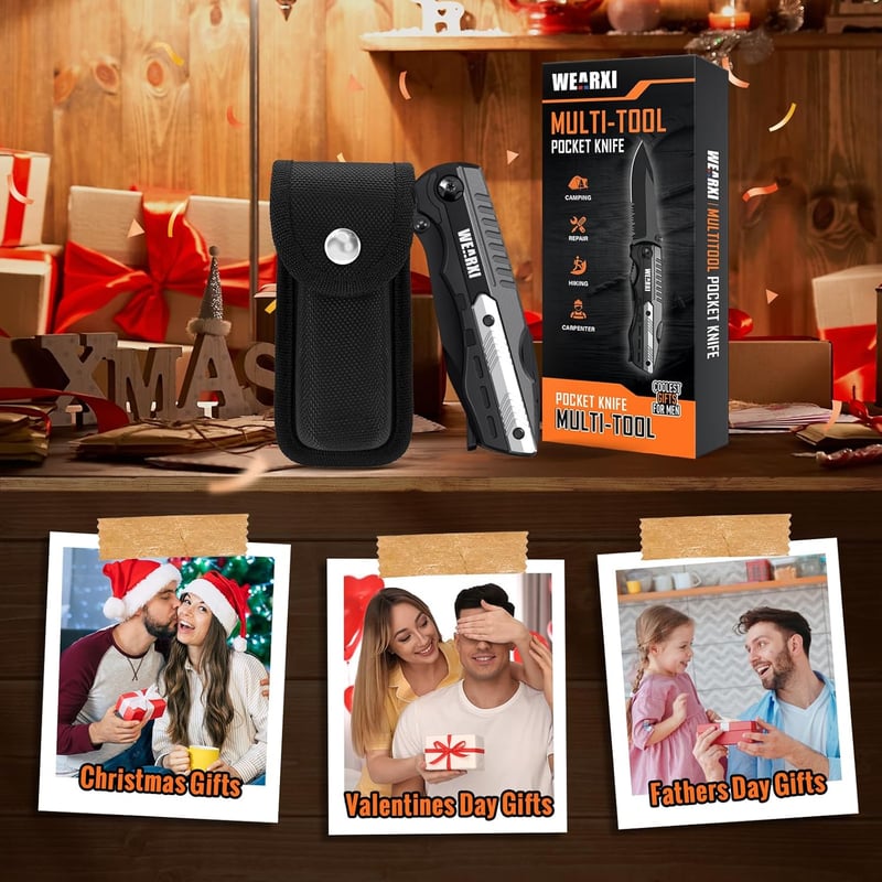 Multitool Taschenmesser für Männer – Vatertagsgeschenk Outdoor