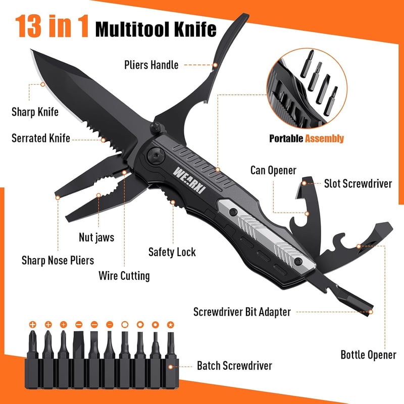 Multitool Taschenmesser für Männer – Vatertagsgeschenk Outdoor