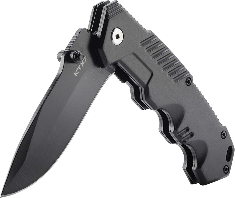 KTX7 Klappmesser M2, Schwarz – vielseitiges Taschenmesser