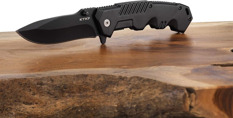 KTX7 Klappmesser M2, Schwarz – vielseitiges Taschenmesser