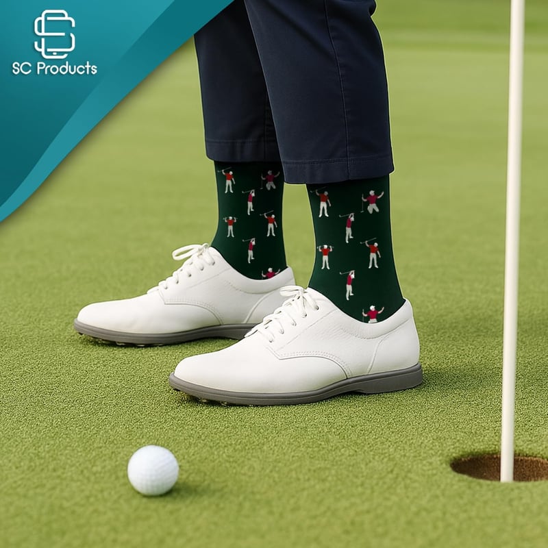 Lustige Golfsocken aus Baumwolle für Väter und Großväter zur Vatertagsüberraschung