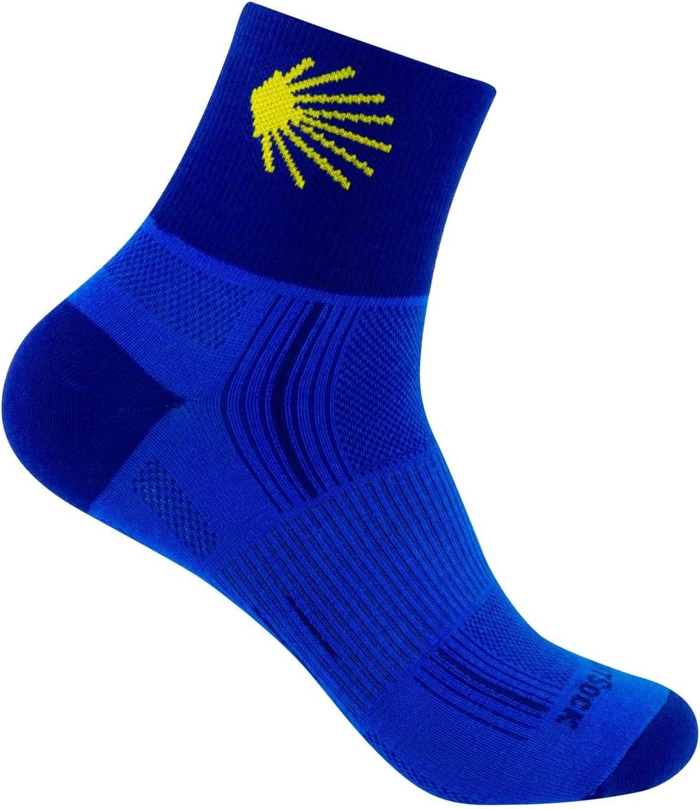 Wandersocken für den Jakobsweg, schwarz, anti-blasen, doppellagig