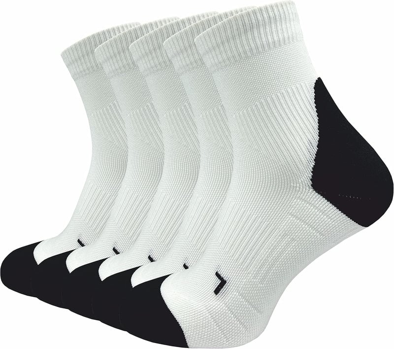 Kompressions-Laufsocken für Herren mit Anti-Blasen Schutz – 5 Paar