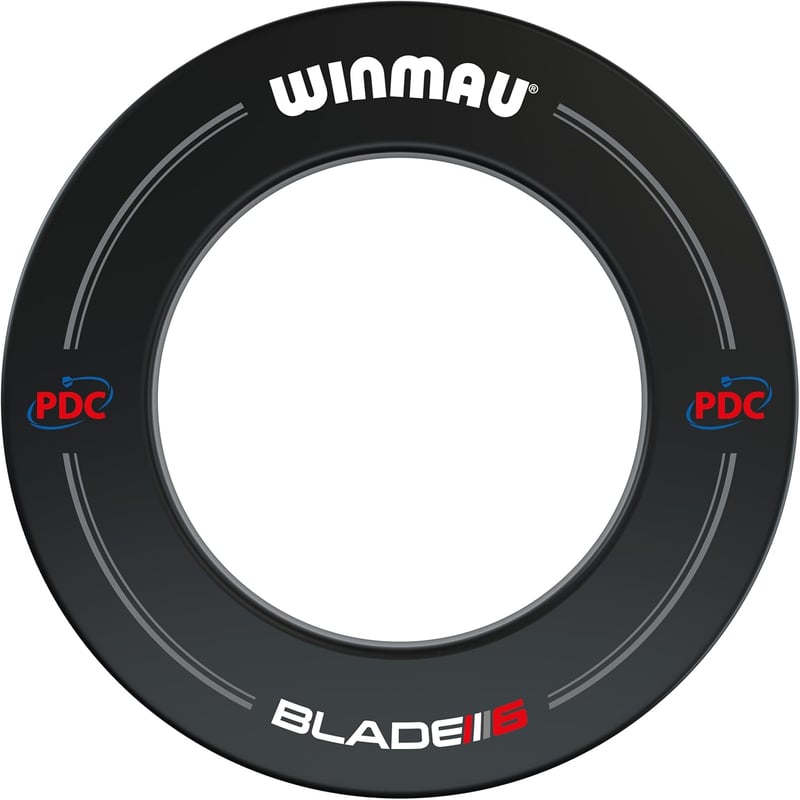 WINMAU Blade 6 Turnierdartscheibe mit PDC Surround und Oche Linie