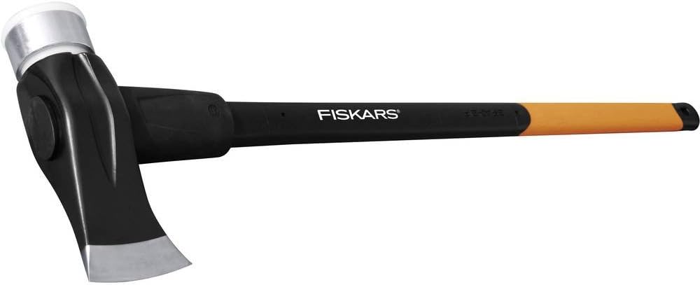 Fiskars Spalthammer 2 in 1 - Axt und Hammer, 3,9 kg, gehärtete Klinge