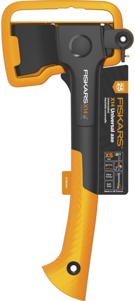 Fiskars Universalaxt X14 mit XS-Klinge für Outdoor-Aktivitäten