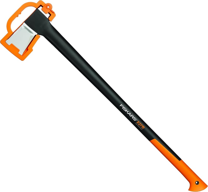 Fiskars Spaltaxt 96 cm mit Antihaftbeschichtung und Schärfer
