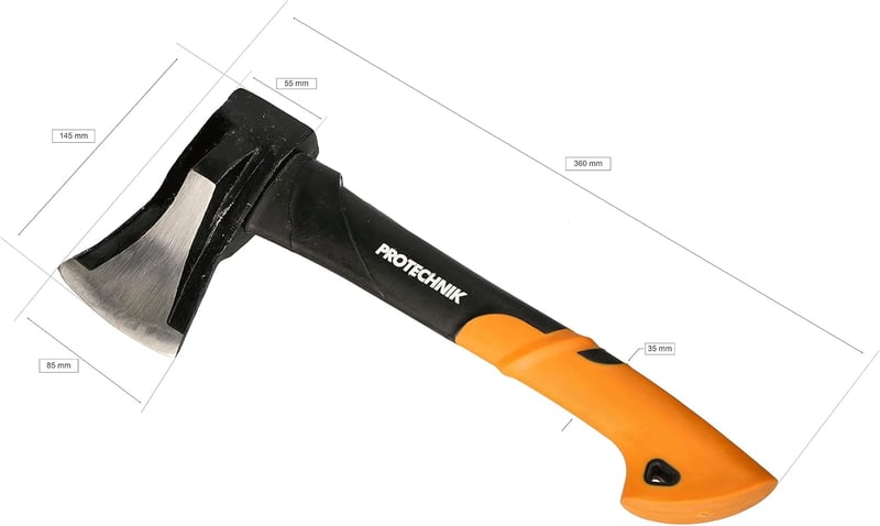 KOTARBAU® 1,0 kg Spalt-Axt mit Fiberglas-Stiel, 360 mm