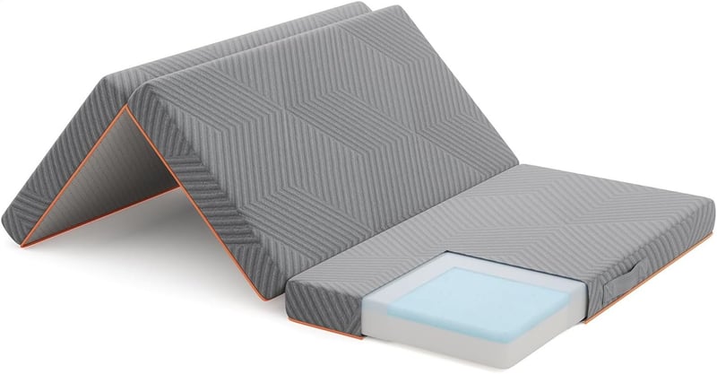 Vesgantti Klappmatratze 10cm für Reisen und Camping, 100x200cm, waschbar