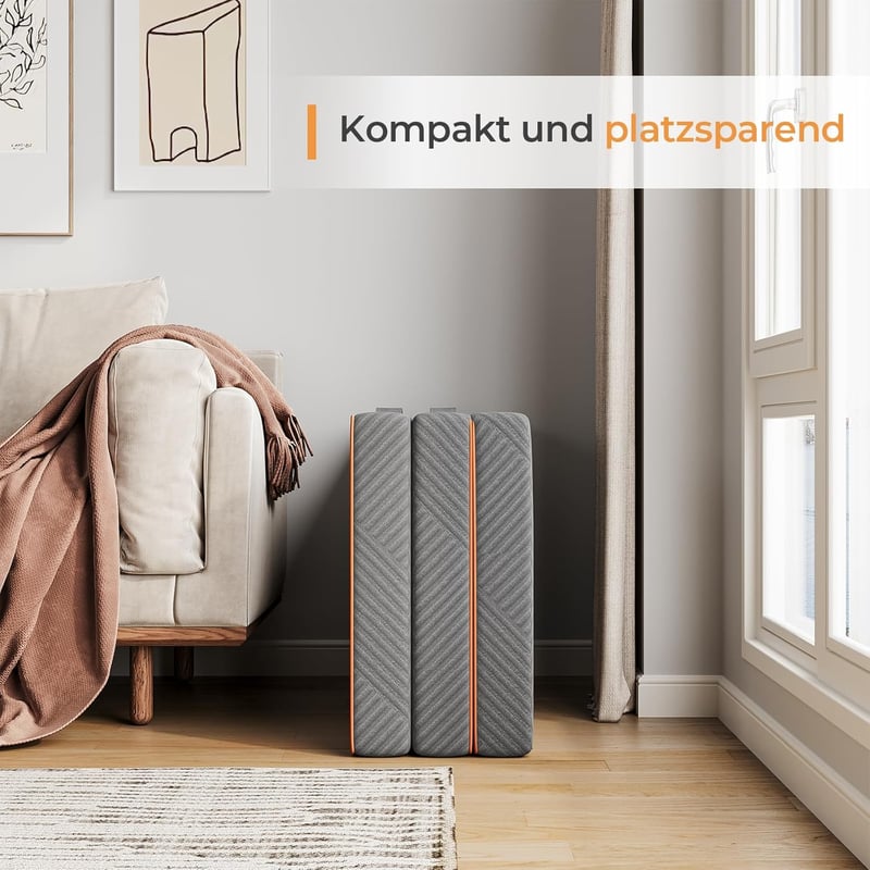 Vesgantti Klappmatratze 10cm für Reisen und Camping, 100x200cm, waschbar