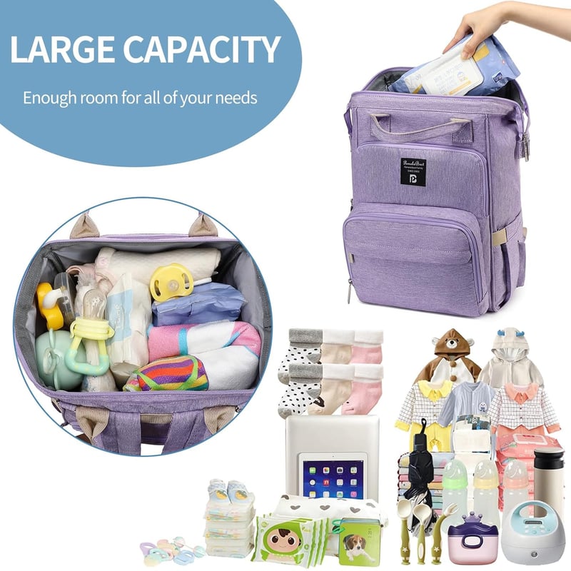 Multifunktionaler Wickelrucksack für Babys – Wasserdicht und groß容量