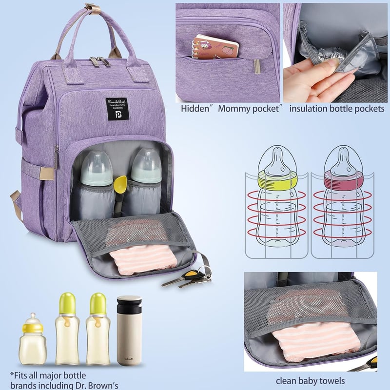 Multifunktionaler Wickelrucksack für Babys – Wasserdicht und groß容量