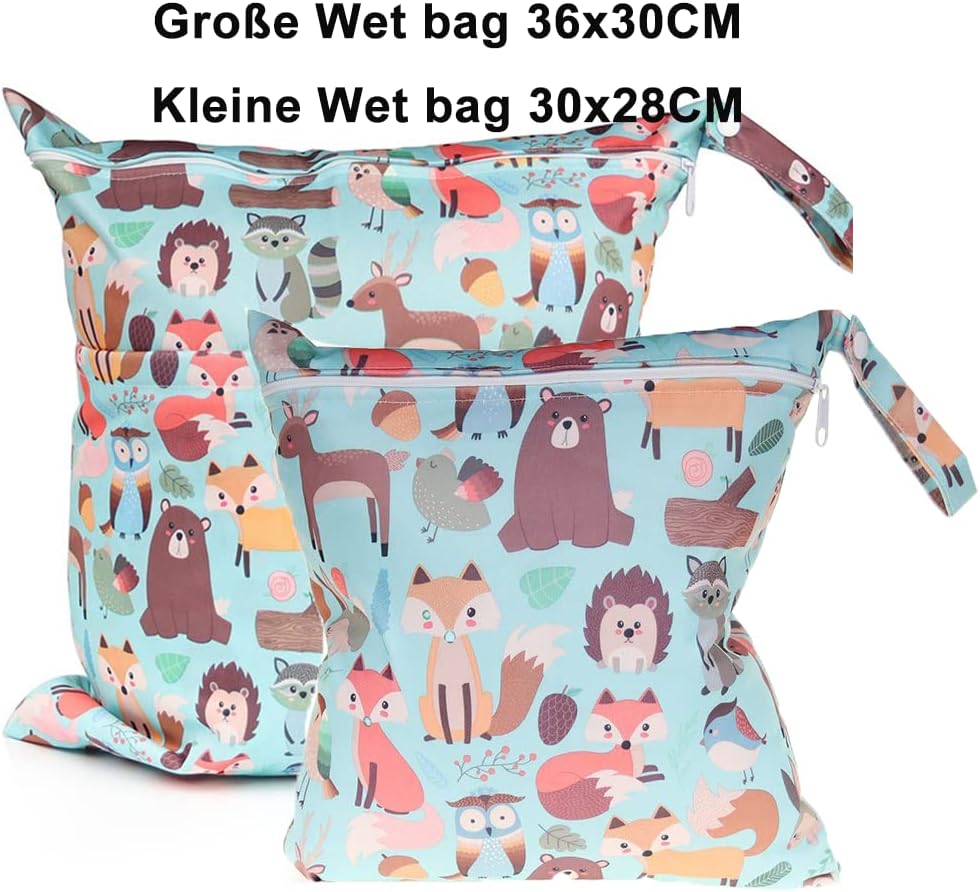Wasserdichte Wetbag für Kleinkinder - 2er Set, wasschbar und praktisch