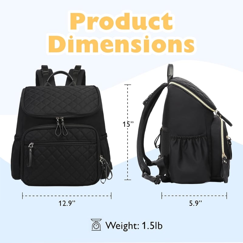 Multifunktionale Wickeltasche für Kinderwagen – Großer Wickelrucksack