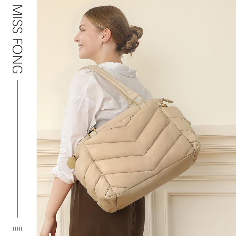 Wickeltasche Rucksack für Mama mit Wickelunterlage und 10 Fächern, Aprikose