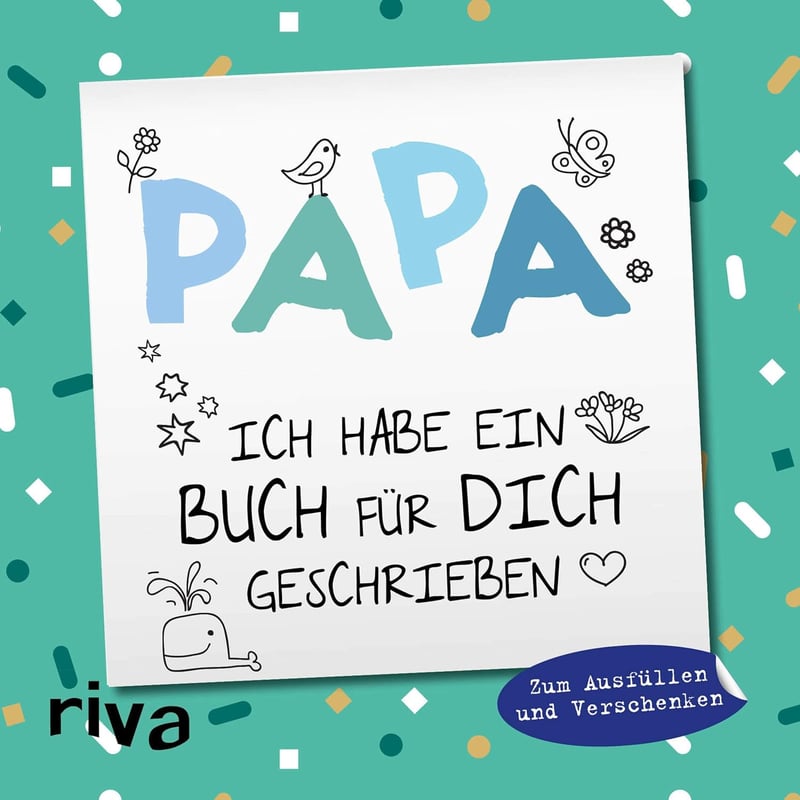 Buch zum Ausfüllen für Väter – ideales Geschenk für Vatertag, Geburtstag