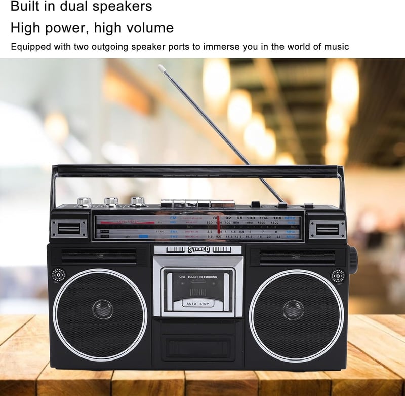 Tragbarer Kassettenspieler mit Bluetooth und MP3-Konverter