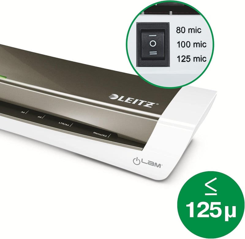 Leitz A3 Laminiergerät für 80-125 µm Folien, Starterkit inkl. Hüllen