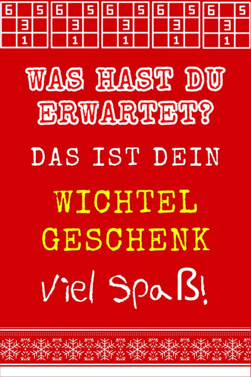 Sudoku Rätselbuch - Wichtelgeschenk unter 10 Euro
