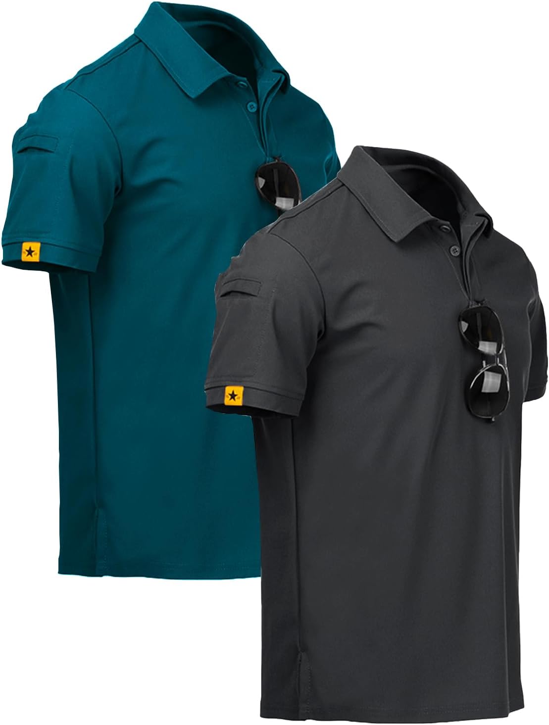 Herren Kurzarm Poloshirt im 2er-Pack – Atmungsaktiv und schnelltrocknend