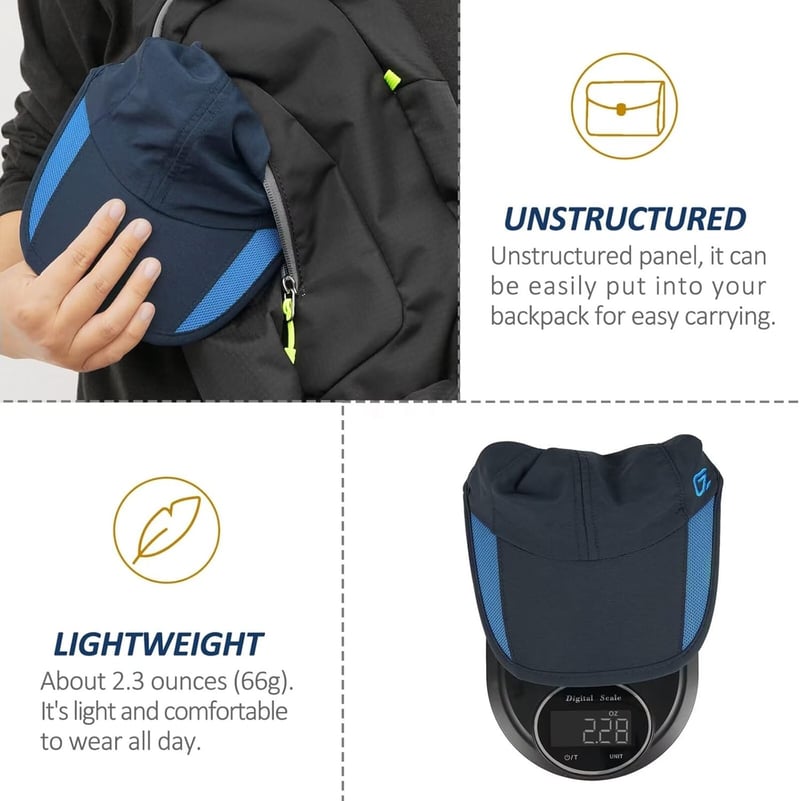 Schnell trocknender, atmungsaktiver Outdoor-Laufhut
