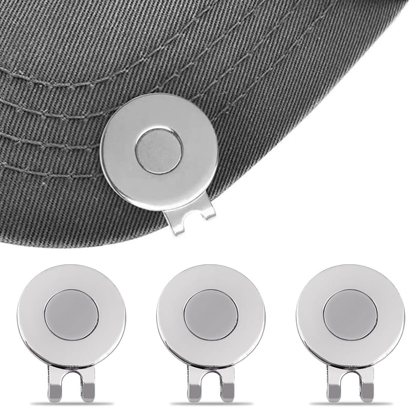 Magnetischer Golf Ballmarkierer-Clip mit starkem Magnet – 3 Stück